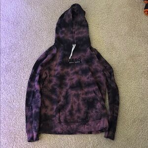 Aero red/black tie-dye hoodie